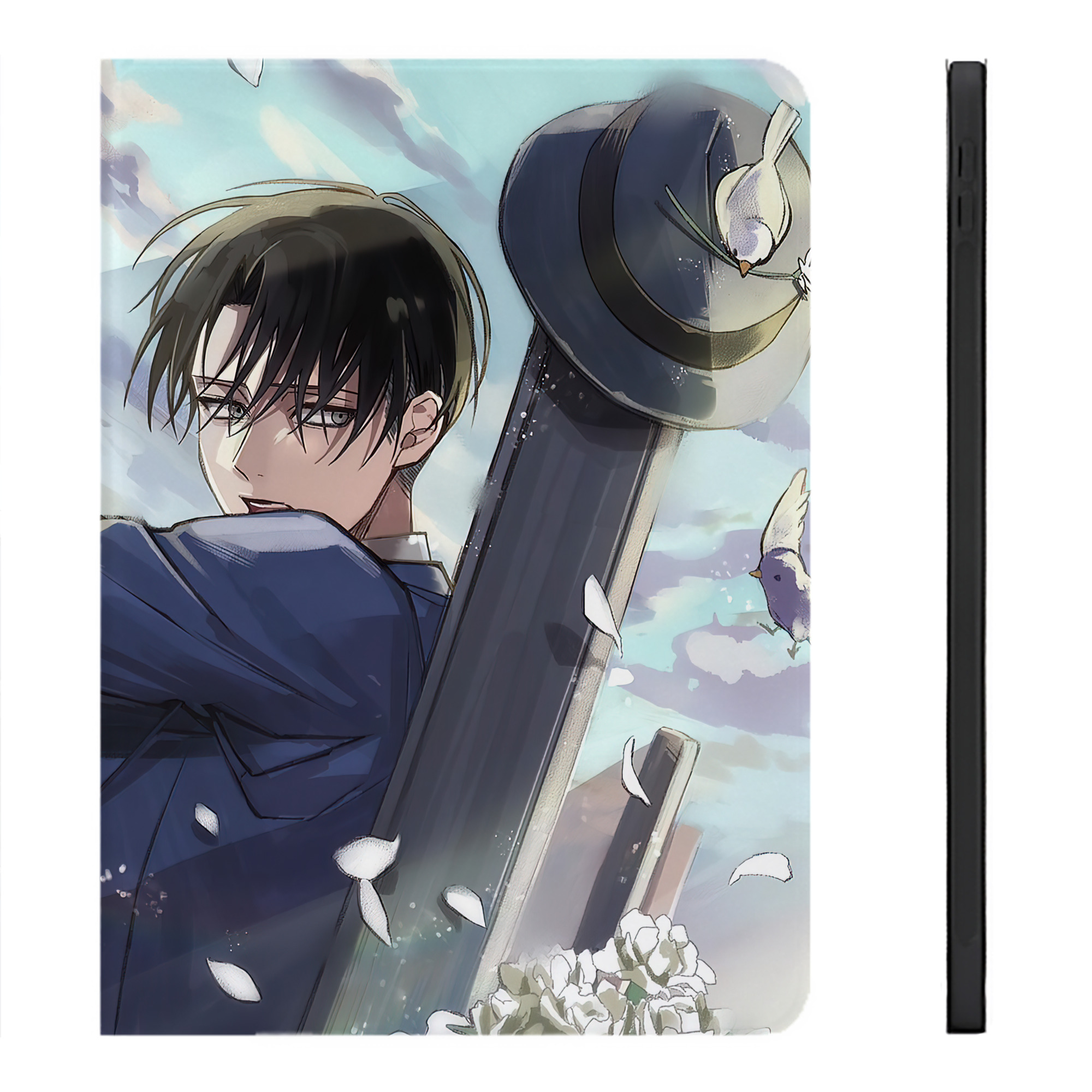 （画像用） 進撃の巨人 Attack on Titan IPadケース ペンホルダー付き ブックスタイルデザイン